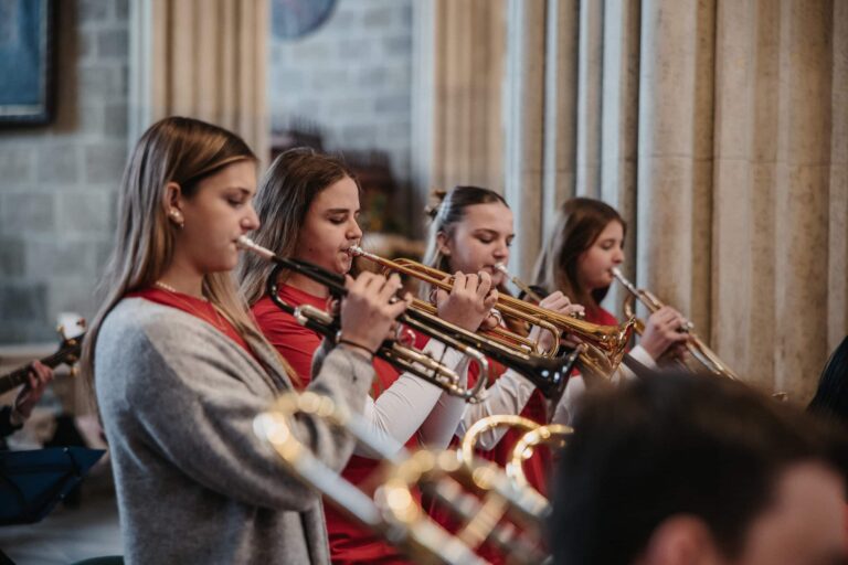 Schultag zum Stiftsjubiläum Gruppenbild